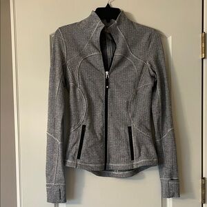 Lululemon Black and White Herringbone Jacket, size 6